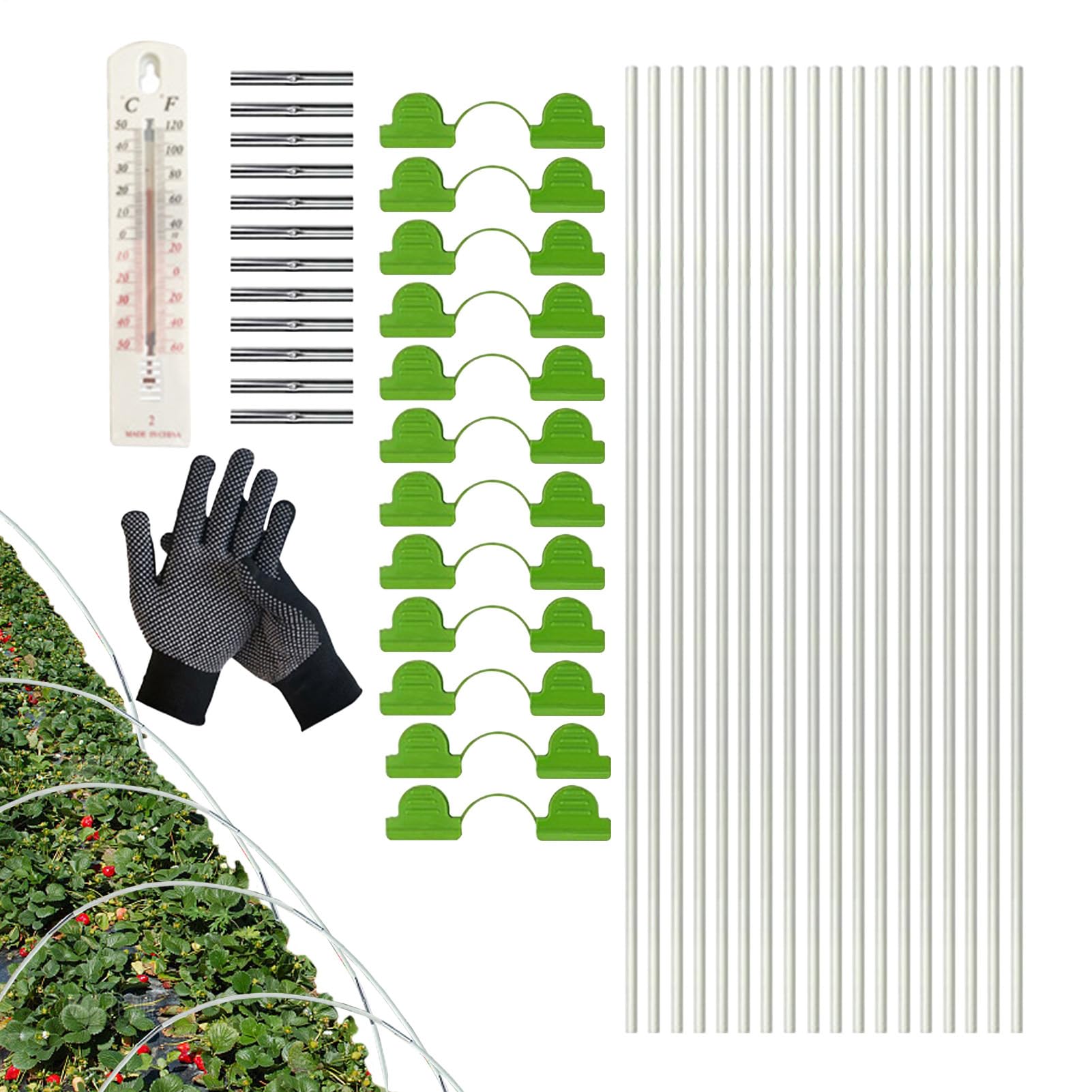 Kit de cultivo de cuarenta y centímetros en fibra de vidrio para camas elevadas de jardín