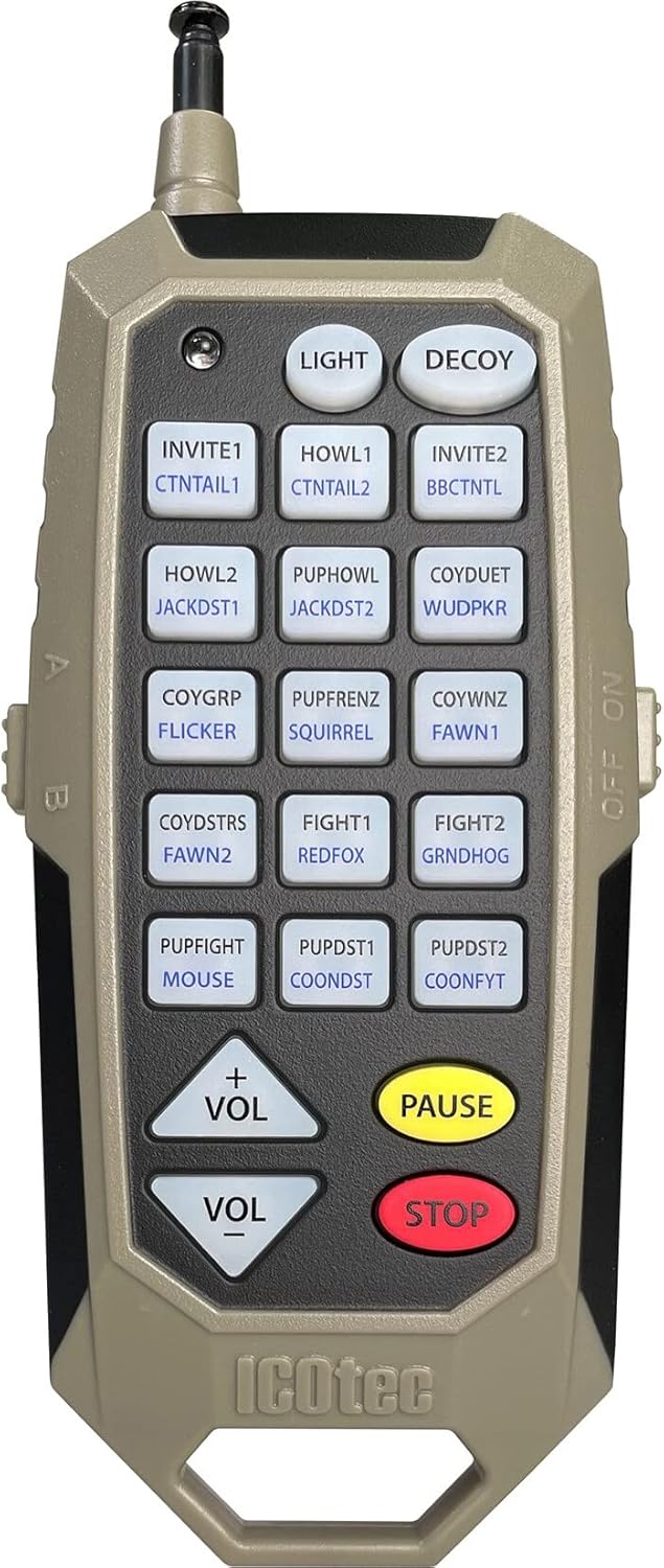 Icotec 320+ Predator Call/Decoy Combo - Perfect for Coyote, Fox, and Raccoon Hunting - 300 Yard Remote Range - Image 2