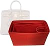 Zumoni Premium Hermes Birkin 35 - Premium Felt Purse Handbag Handmade 25 Color Choices Purse Organizer, Liner, Insert, Shaper Heather Grey