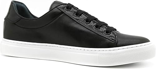 AVIMA Il Capitano - Tenis de lujo de cuero italiano para hombre - Nero - Regalos de Navidad, regalos para amigos, regalos de cumpleaños