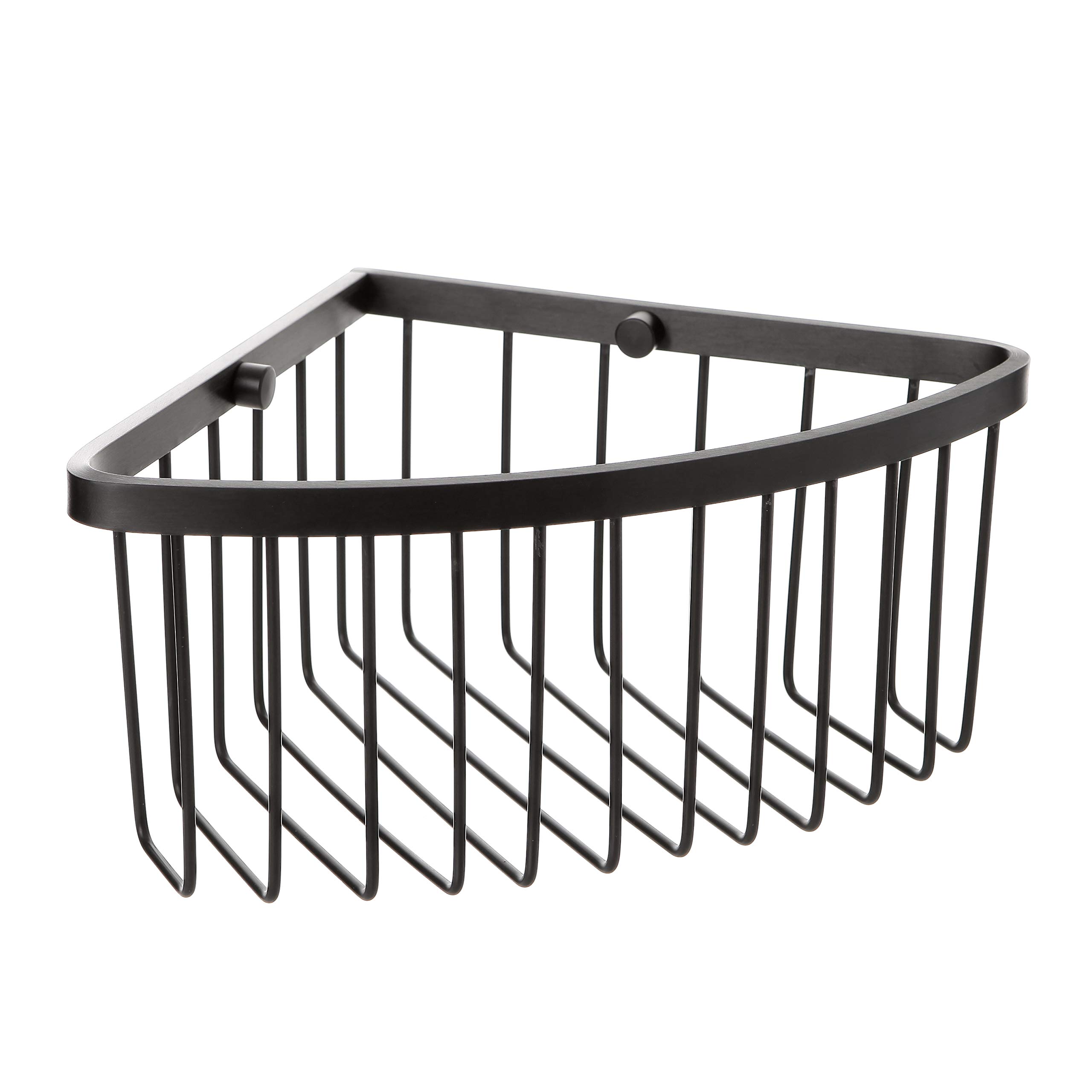 Tatay Black - Large Corner Shower Basket. Aluminium. Dimensions 20 X 11.5 X 20Cm
