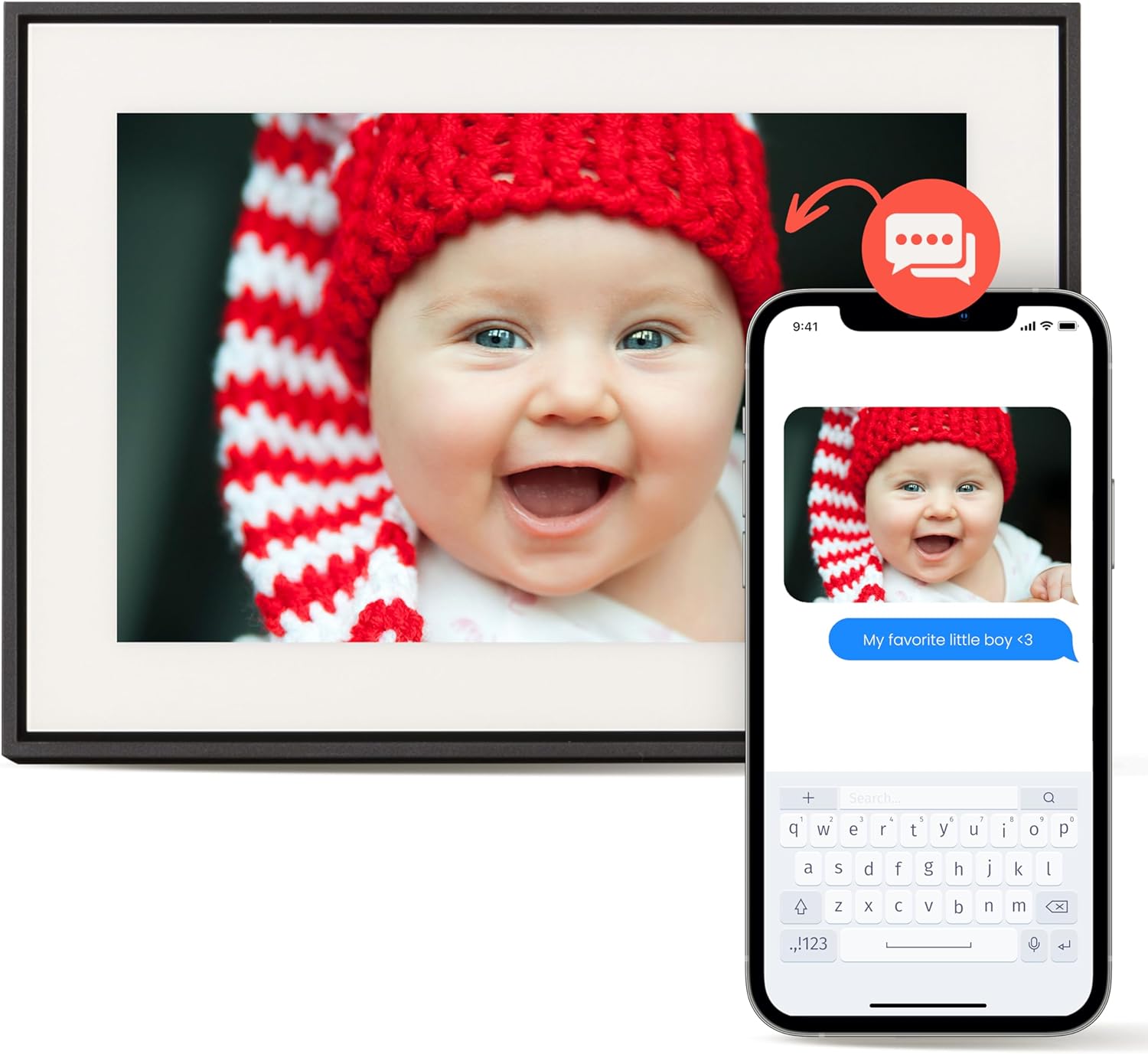 Loop WiFi Digital Picture Frame with Touch Screen, 10