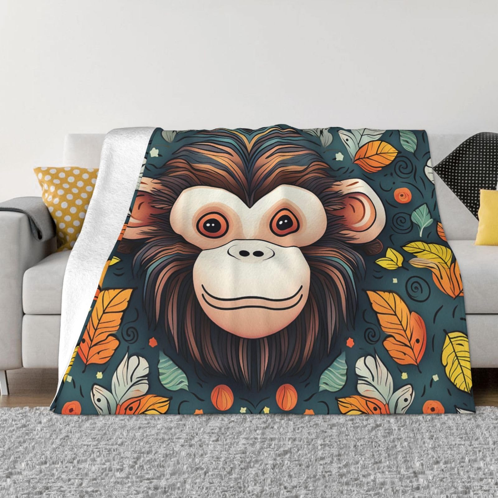 Couverture polaire en flanelle chaude et légère pour canapé