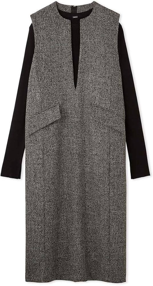 Amazon.co.jp: [ミラオーウェン] リブニットキーネックレイヤード