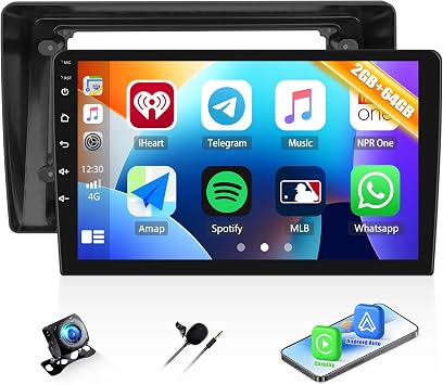 2G+64G Car Radio for Ford Explorer 2006-2010, Android 13 Car Stereo with Wireless CarPlay Android Auto 10.1" Touch Screen Radio with GPS WiFi Bluetooth FM Radio HD Backup Camera