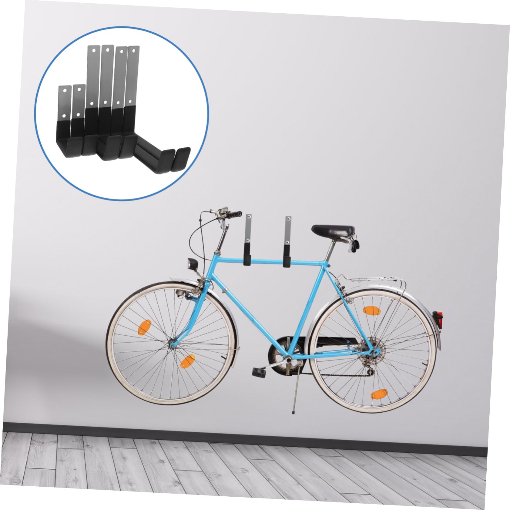Gatuida 6pezzi Gancio in Metallo per Appendere Oggetti Parete Ganci da Parete per Impieghi Gravosi Ganci da Garage da Gancio per Riporre Biciclette e Attrezzature Installazione Facile