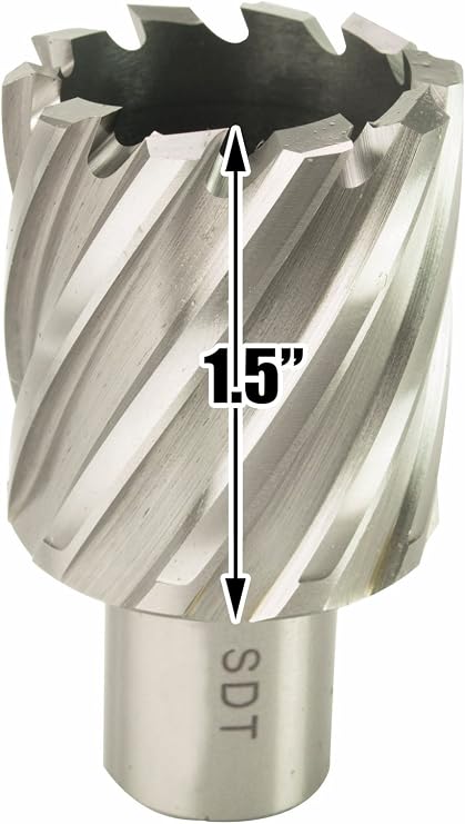 KCY-48-2WDO 1.8in. Magnetic Drill Press with 1700W Variable Speed Motor Weldon Shank 7 Piece 1in. Cut Depth Annular Cutter Kit