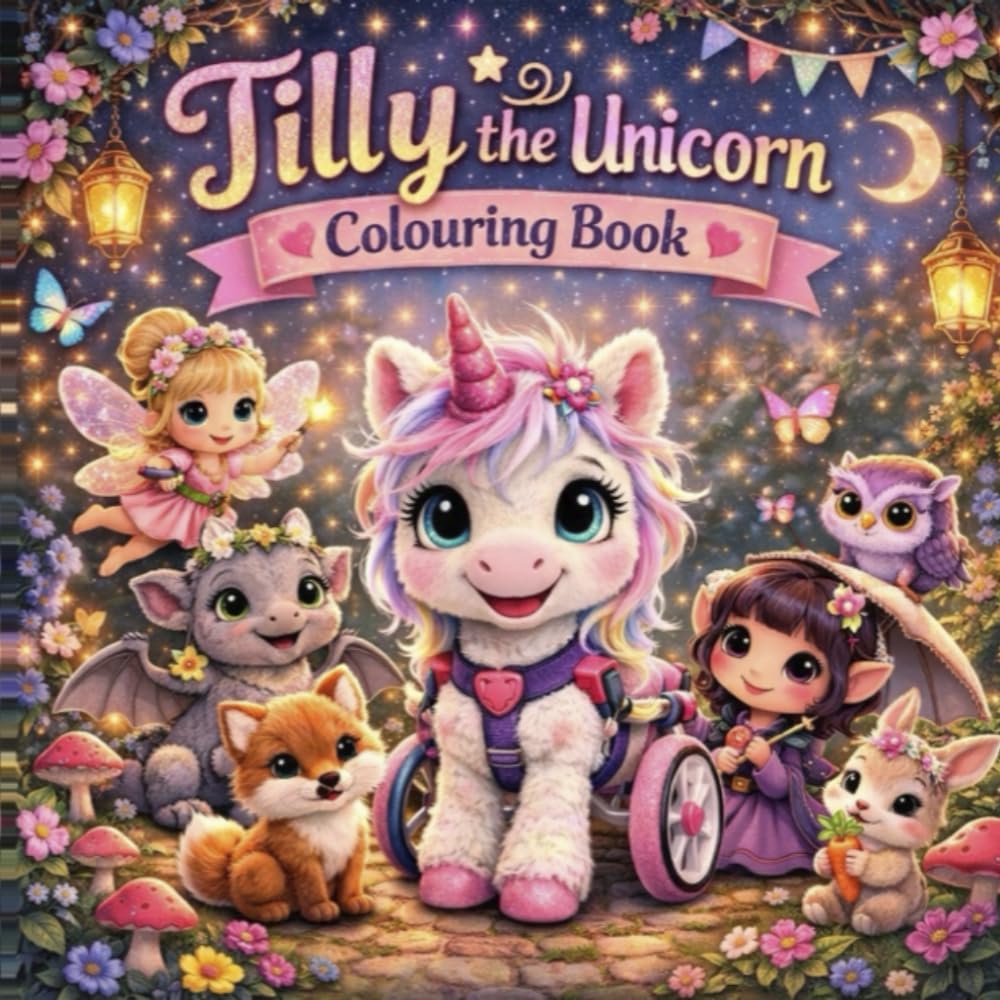 The Adventures of Tilly the Unicorn Colouring Book