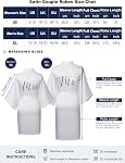 AW BRIDAL 2Pcs His and Hers Silk Robes, Mr and Mrs Matching Robe for Couples, Wedding Engagement Gifts for Bride Groom