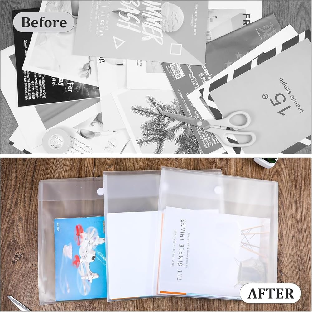 Organizer do przechowywania papieru do scrapbookingu, idealny do przechowywania papieru, zdjęć, arkuszy winylowych i plików, trwały i stylowy uchwyt na papier do rękodzieła, 24 szt., 30 x 30 cm