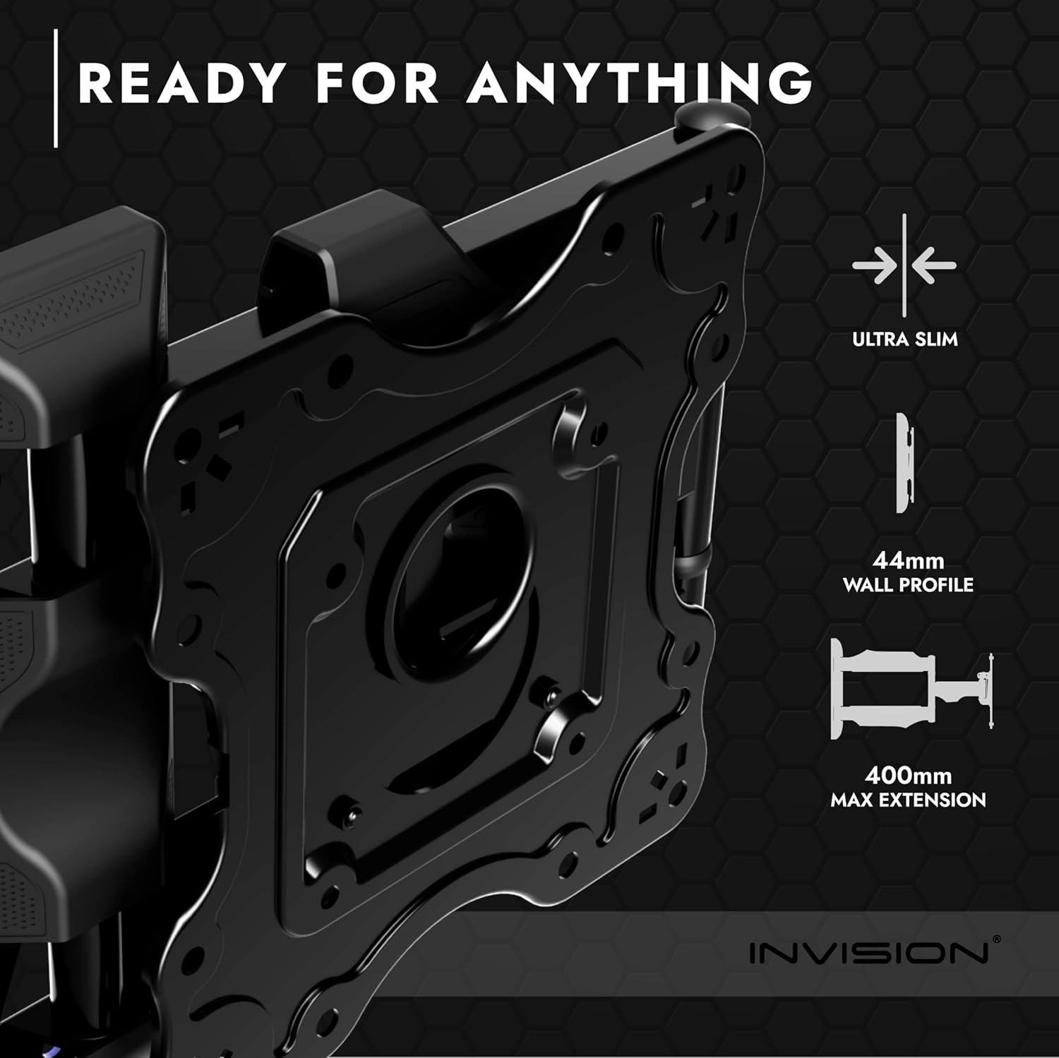 VESA compatibility diagram for Invision TV mount