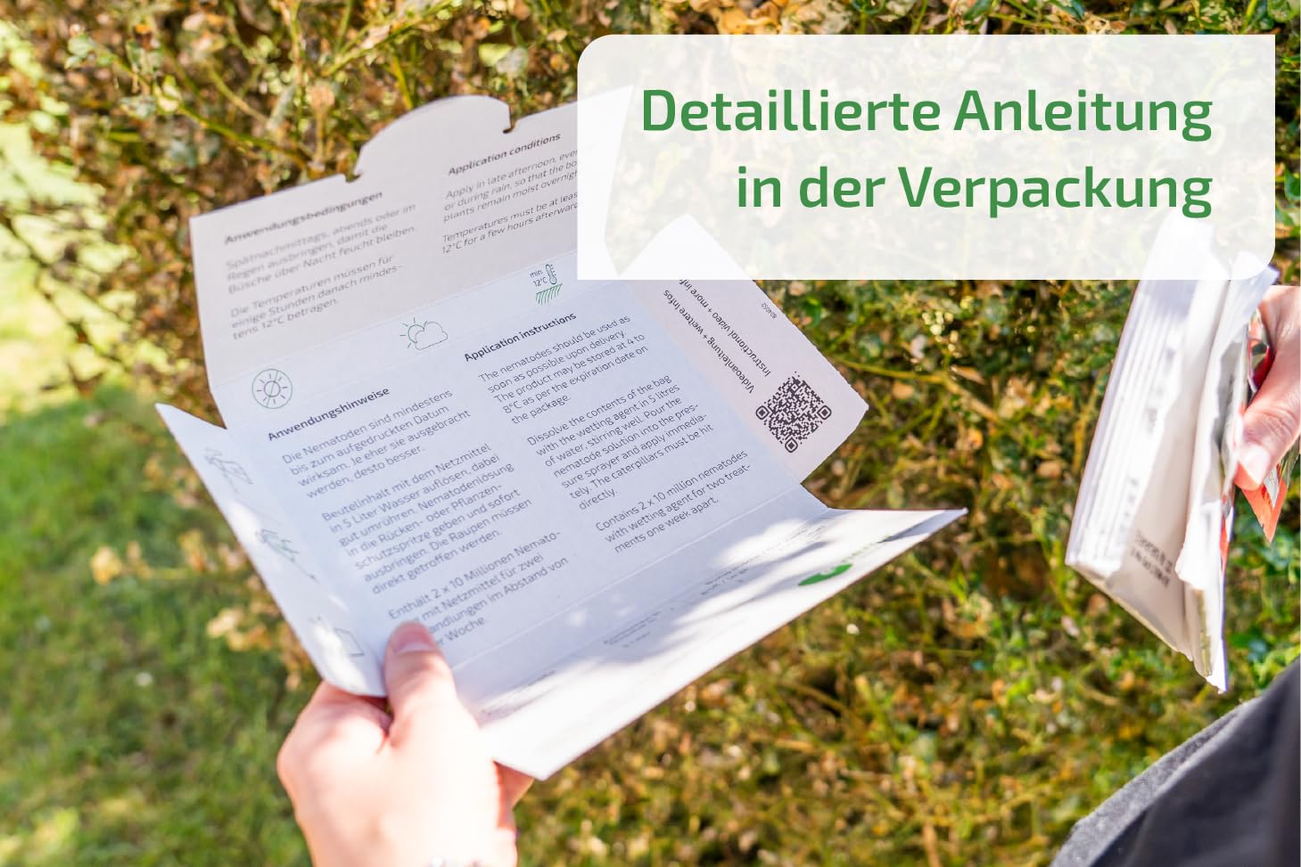 nema-care® Raupenfrei | Nematoden gegen Buchsbaumzünsler | 2 x 10 Mio Nematoden | e-nema