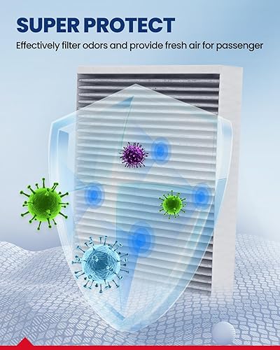 Miniatura 8 de KAX Filtro de aire de cabina, repuesto para CF10775 Cruze, Trax, Malibu, Encore, Sonic, SRX, Spark, Volt, LaCrosse, Orlando, Verano, Regal, Cascada,