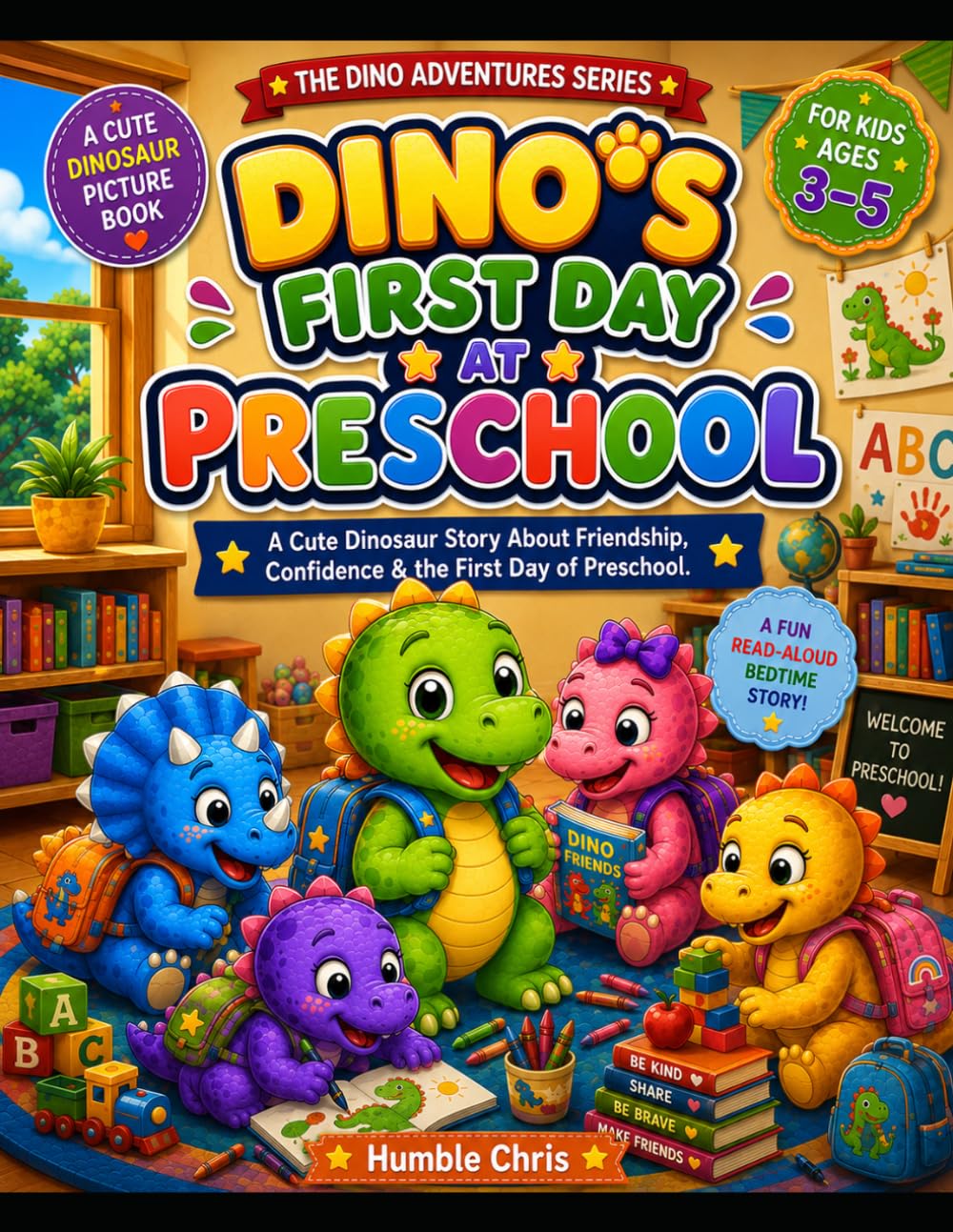 Dino's First Day at Preschool: A Cute Dinosaur Story About Friendship, Confidence & the First Day of Preschool