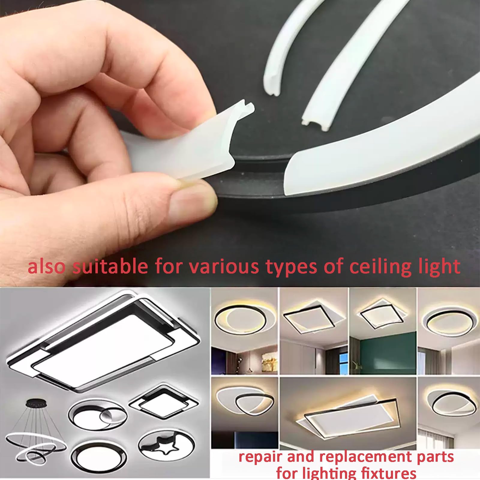 Flexible Silicone LED Cover - 5M Diffuser for Lights -4 Flexible Silicone LED Cover - 5M Diffuser for Lights -4