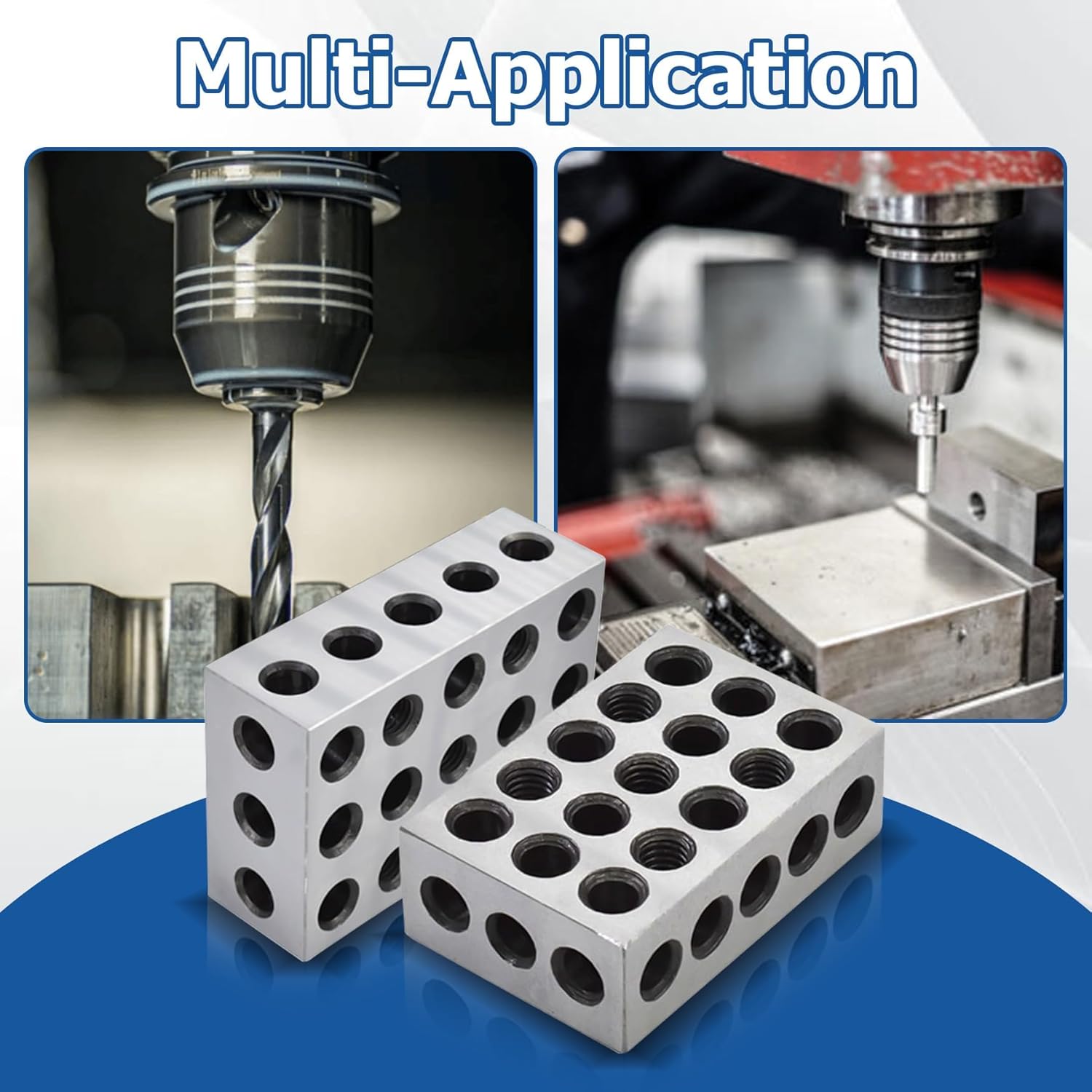 WFLNHB 2-4-6 Blocks 23 Holes Matched Pair Accuracy 0.0002" Machinist 246 Jig