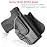 Gun&Flower Springfield XD-S Holster, OWB Paddle Holster Fit Springfield XD-S 9mm/.40 S&W 3.3 Barrel. (Not for Mod Series) Outside Waistband Carry Holster, Index Finger Release-Right Hand