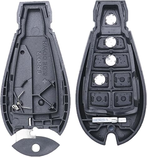 Miniatura 7 de Funda de repuesto para llavero Dodge Ram 1500 Challenger Charger Durango Grand Caravan Journey Chrysler 300 sin llave con control remoto de 4