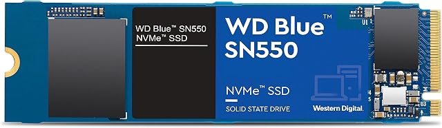 WD_BLUE SN550 500GB M.2 2280 PCIe Gen3 NVMe up to 2400 MB/s read speed