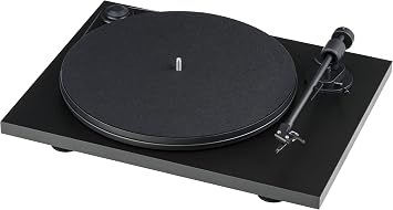 Pro-Ject Primary E - Plug & Play Hi-Fi Turntable with aluminium tonearm, belt-drive system, removable dust cover and Ortofon OM cartridge with diamond stylus