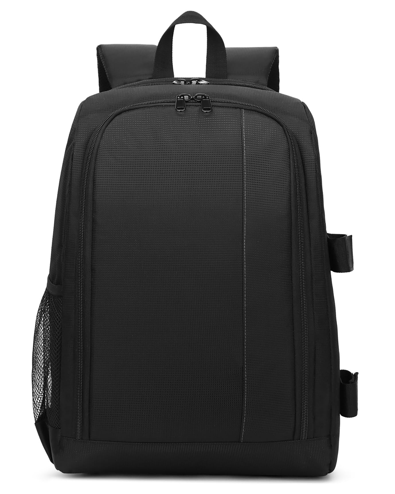 Zaino Fotografico Professionale per Reflex, 45x30x20cm, Borsa Fotografica Imbottita Impermeabile Grande per Fotocamera 3-4 Obiettivi, Laptop fino 15.6" (Nero-grigio)