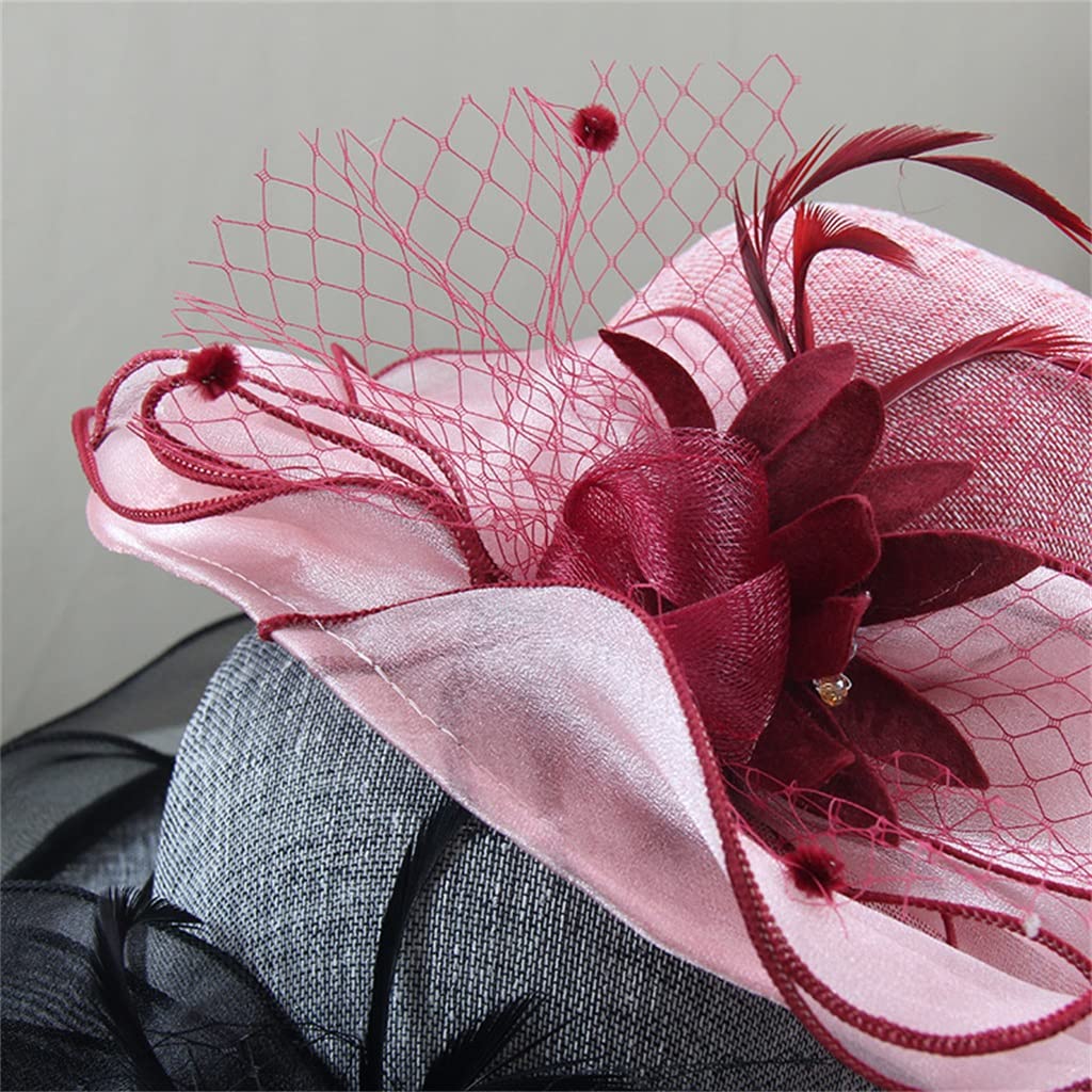 Cappello a Cilindro a Tesa Larga con Tesa Larga Cappello da Pescatore a Fiore Elegante da Donna Cappello da Sole per gita Estiva