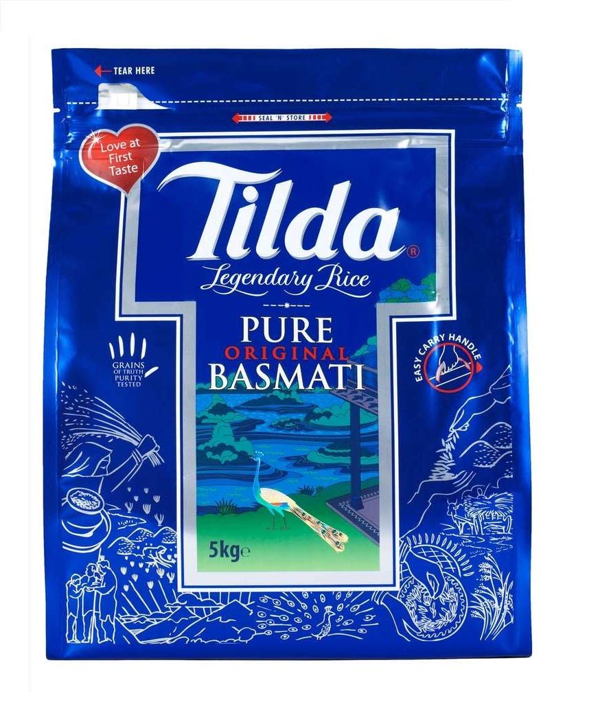Tilda Pure Original Langkorn Basmati Reis 20kg (abgepackt in 4x5kg)