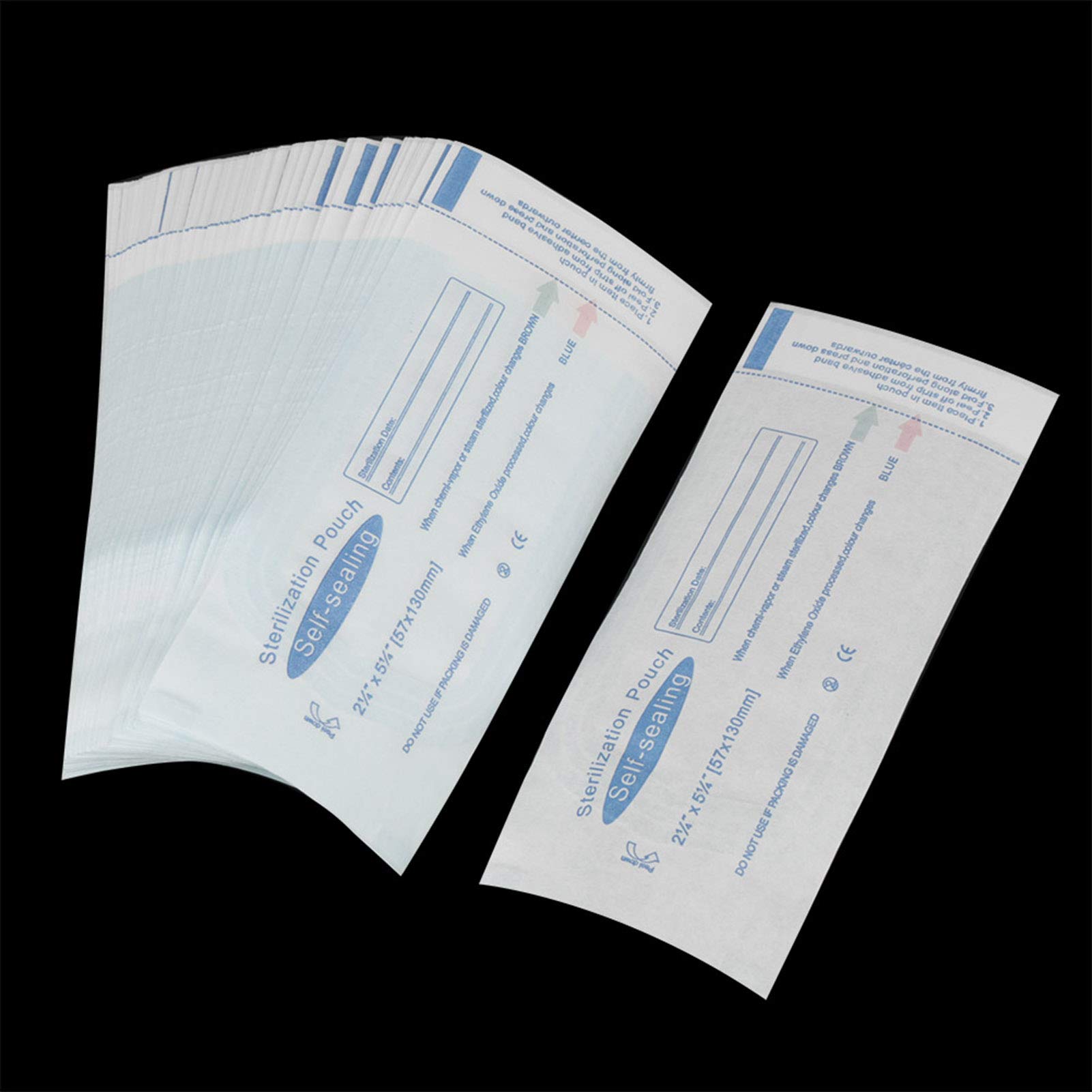 Steri Beutel Sterilised, Pouch Self Nail Sterilizer Sealing Bag 200pcs Medical Dental Sterilization