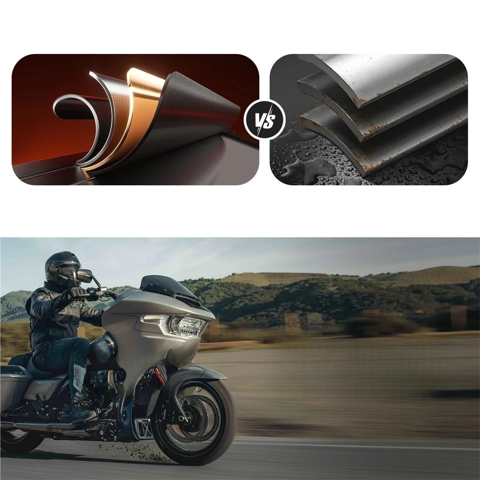 Siatka na chłodnicę motocykla Pasuje Do Ha&rley Touring Przemieszczanie Się Po Ulicy Road Glide 2024-2026 Osłona Chłodnicy Motocykla Pokrywa Oleju Grill Akcesoria Ochronne(Blue 368G)