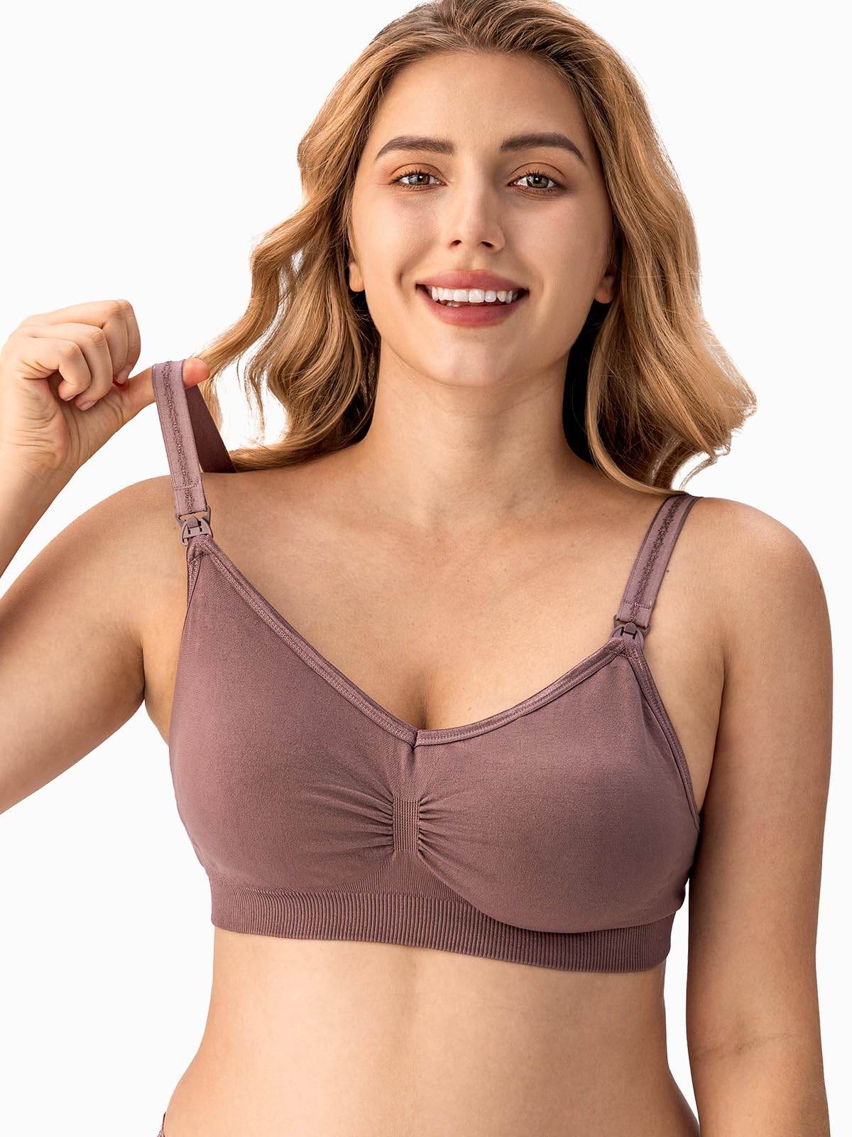 HBselect 5 Pcs Soutien-Gorge d'allaitement Maternité Soutien-Gorge d'allaitement sans Couture - 5