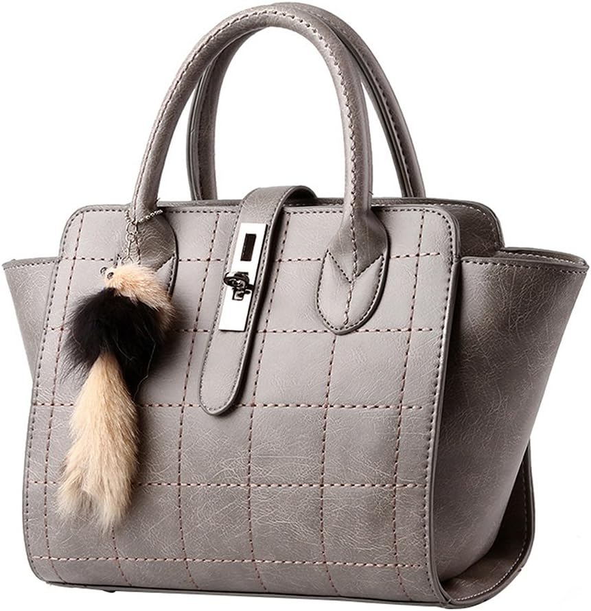 Women shoulder Bag Female Handbag Tote Purse-light grey