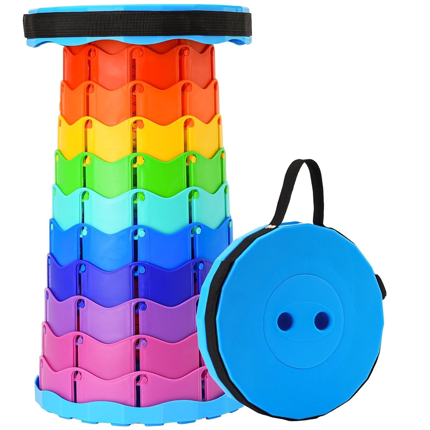 Portable Foldable Stool with Carry Bag, Collapsible Folding Seat for Adults & Kids, Compact Space Saving Stool for Home, Bathroom, Travel, Camping, Picnic & Outdoor Activities-image-12