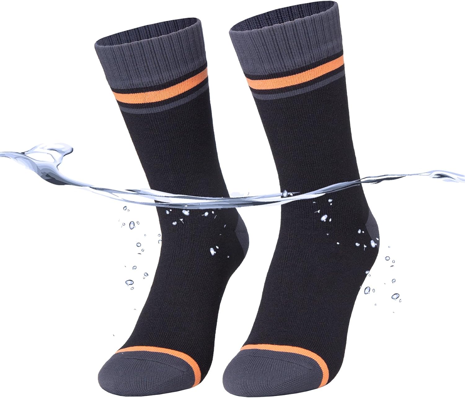 Waterproof Socks for Hiking and Skiing - Thermal Moisture Wicking Wading Socks for Men and Women - Image 7