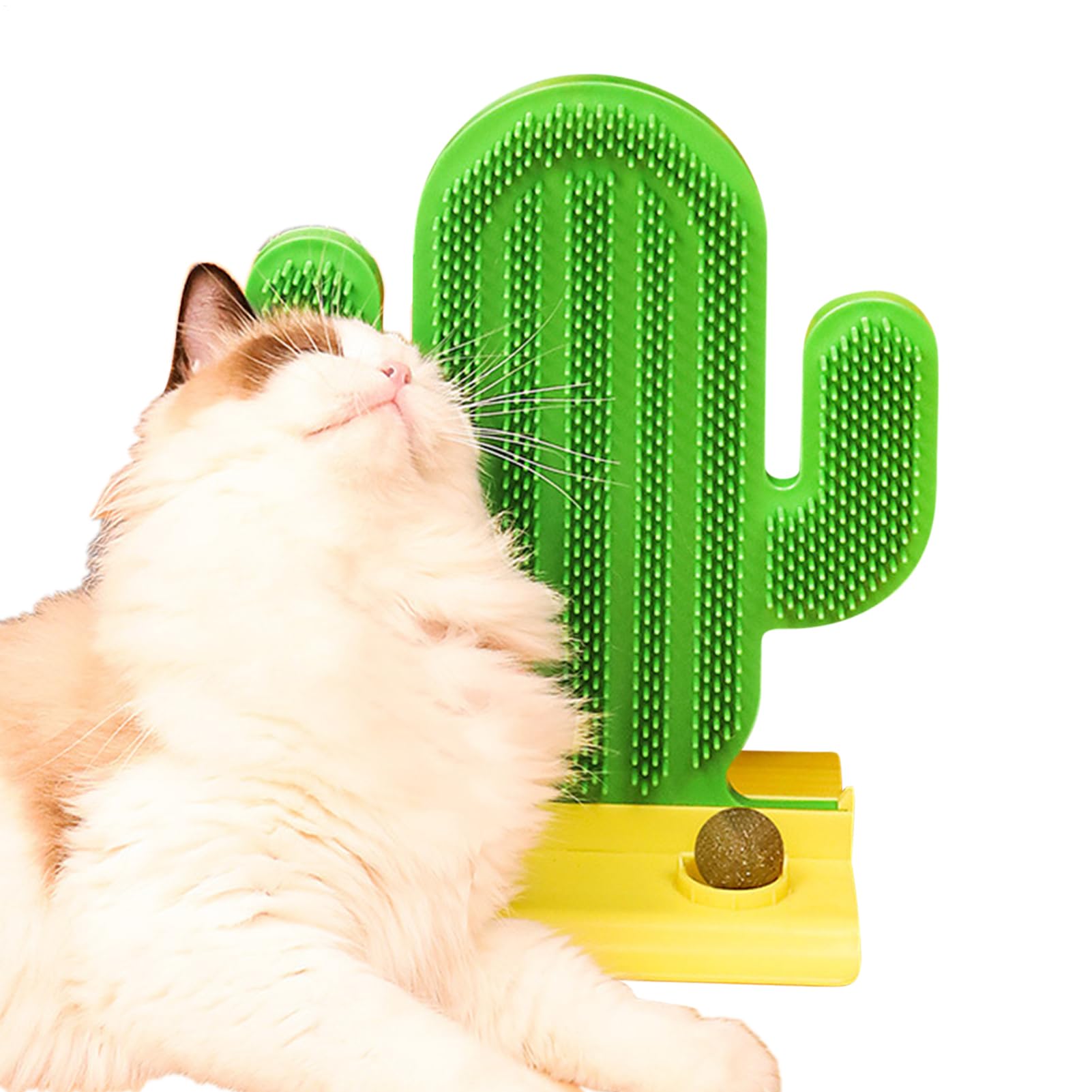 Rascador para gatitos que evita arañazos en sofás con forma de cactus