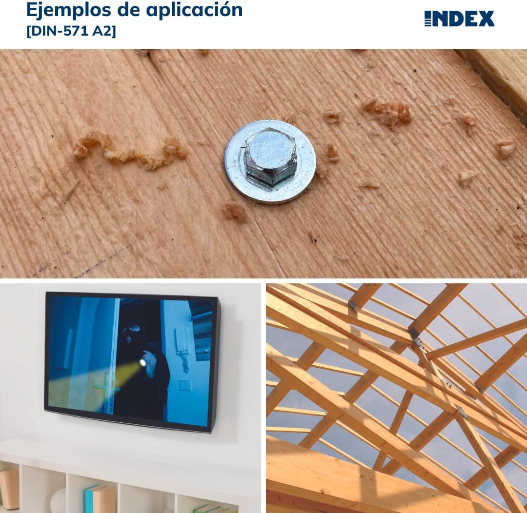 Index TBA206070 – Lag Screw, DIN 571, A2 Stainless Steel, 6 x 0.70 cm