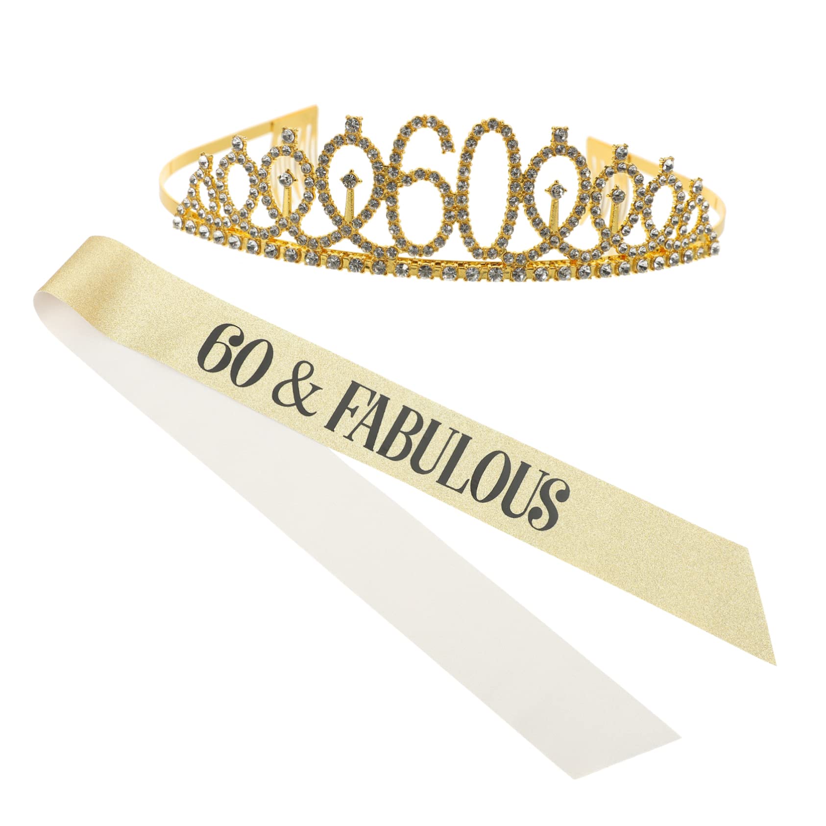STOBOK 4sätze Geburtstag Krone Und Schärpe Set Für Goldene Geburtstagdeko Party Adornments Für Unvergessliche Feierlichkeiten