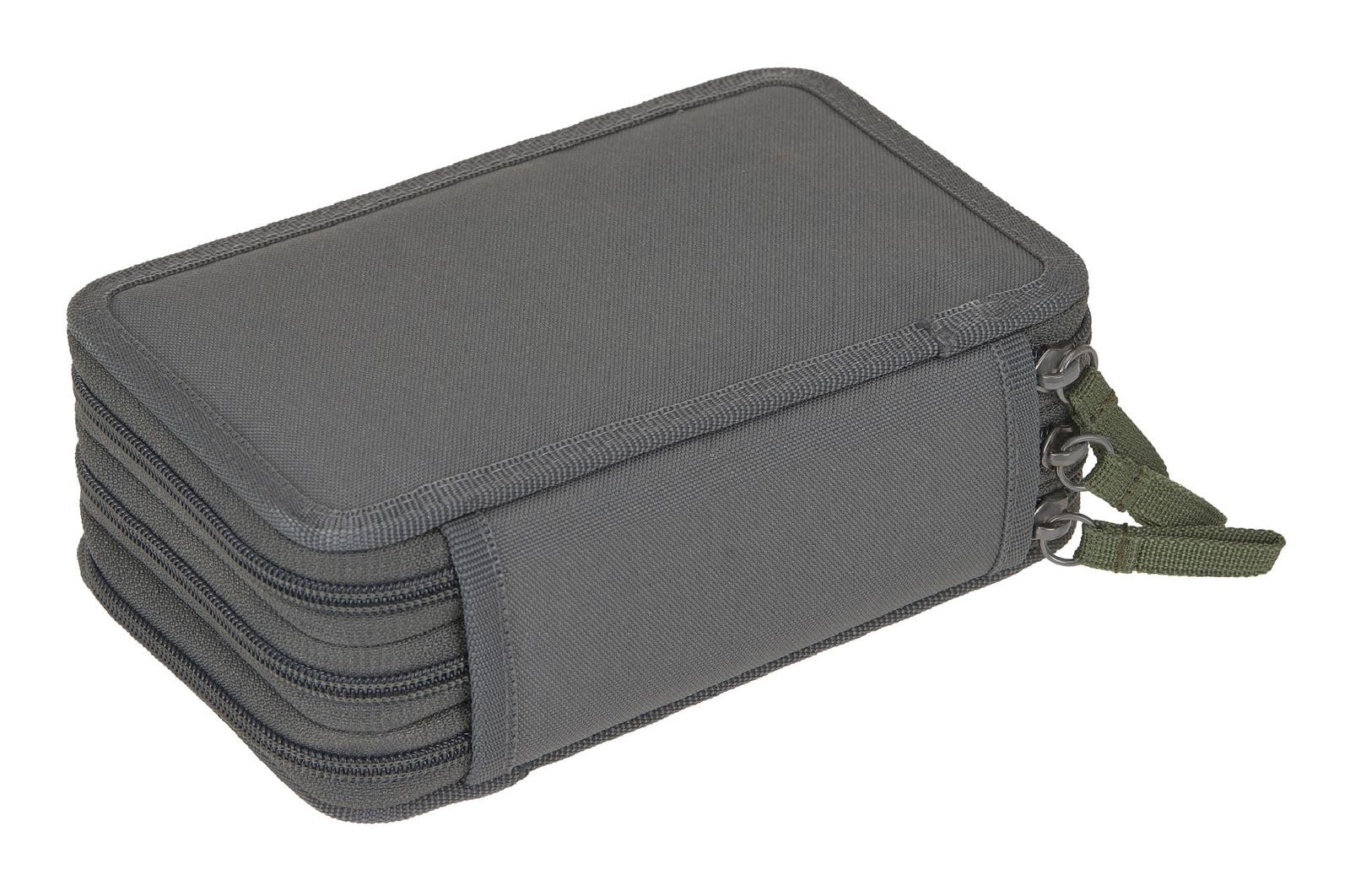 Lässig astuccio per matite Unique School Triple Pencil Case Slim Unique Anthracite grigio