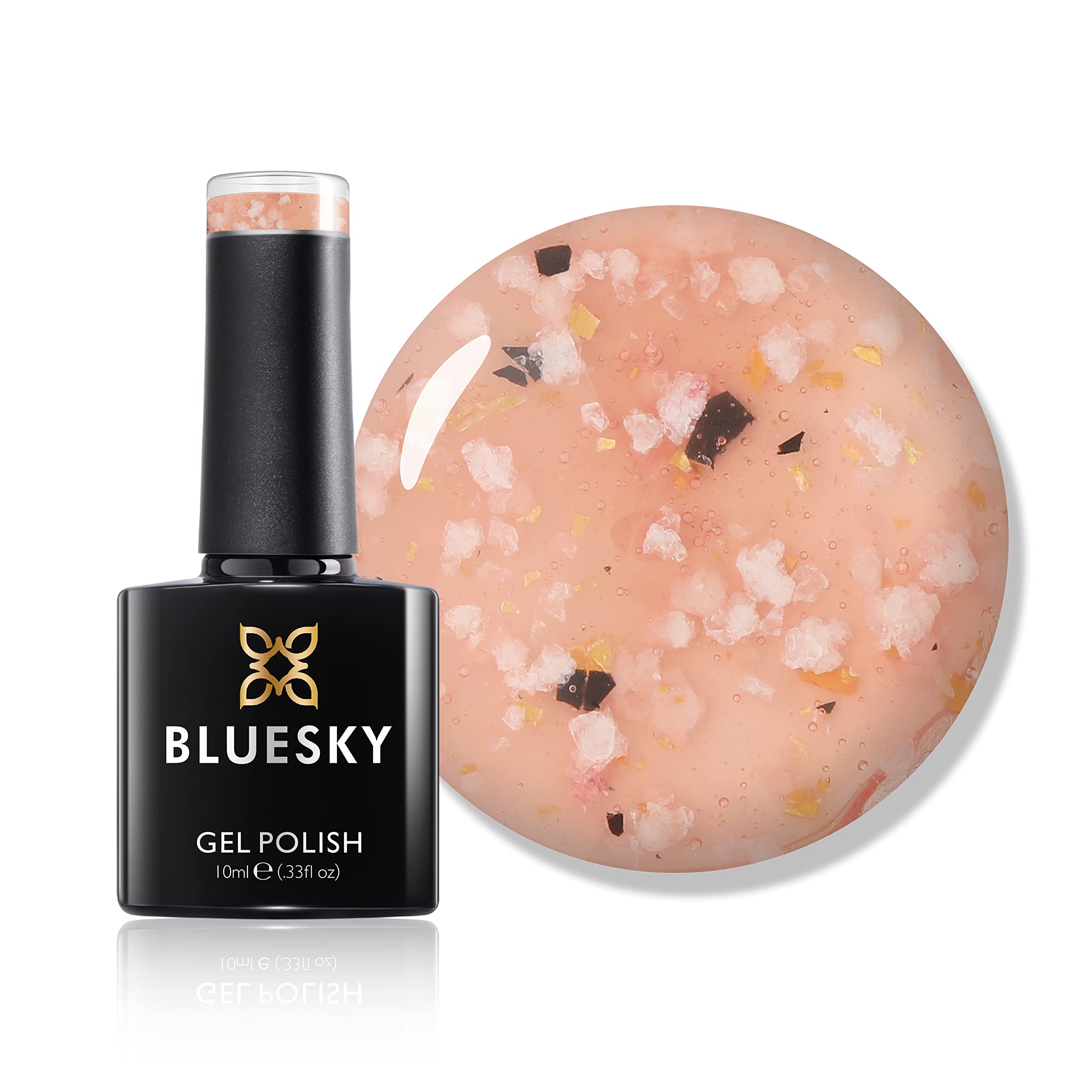 Bluesky Flower Gel Nail Polish 10ml, Dancing Dahlia - BFL01, Coral