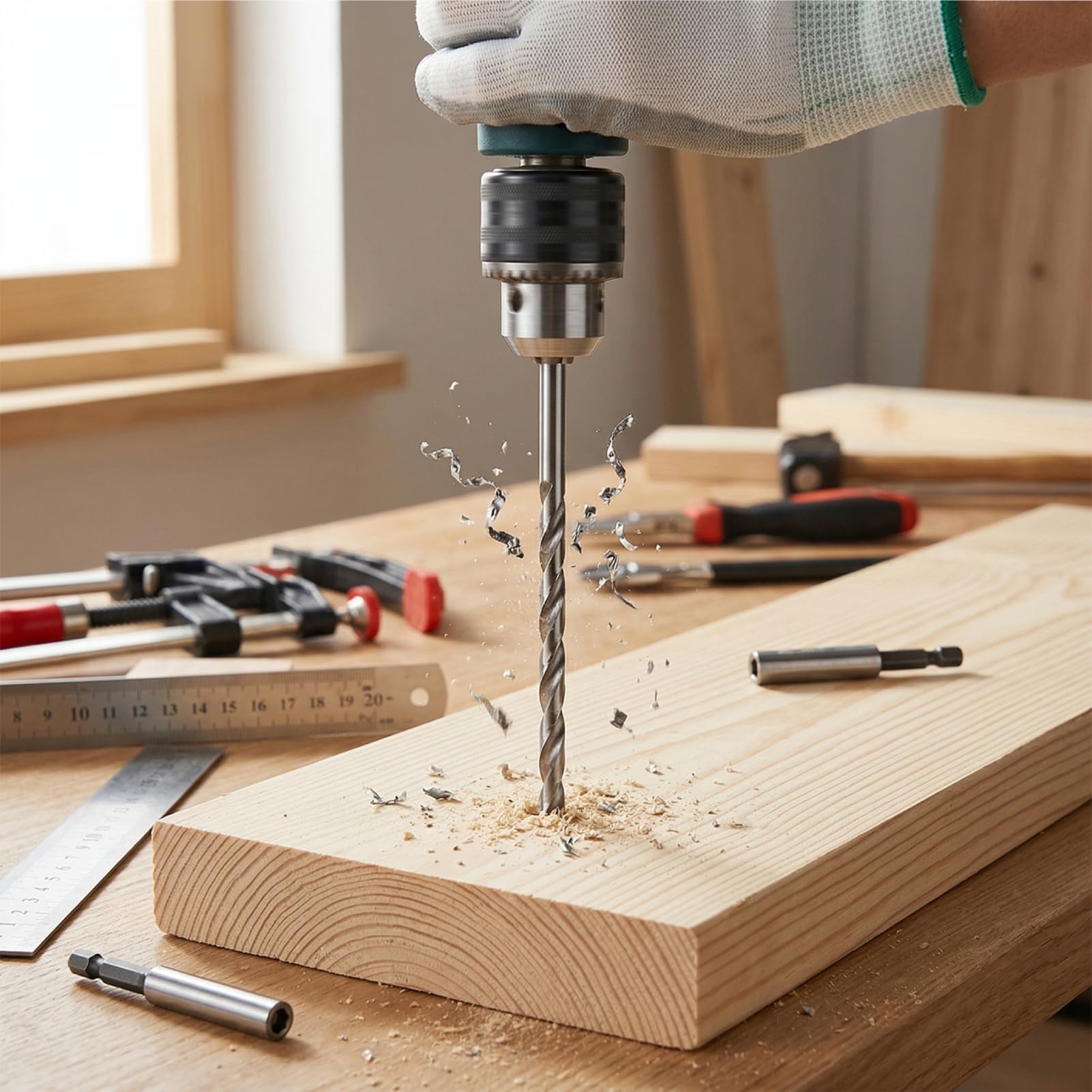 Long High-Speed Steel Drill Bits - 5 Sizes -2 Long High-Speed Steel Drill Bits - 5 Sizes -2