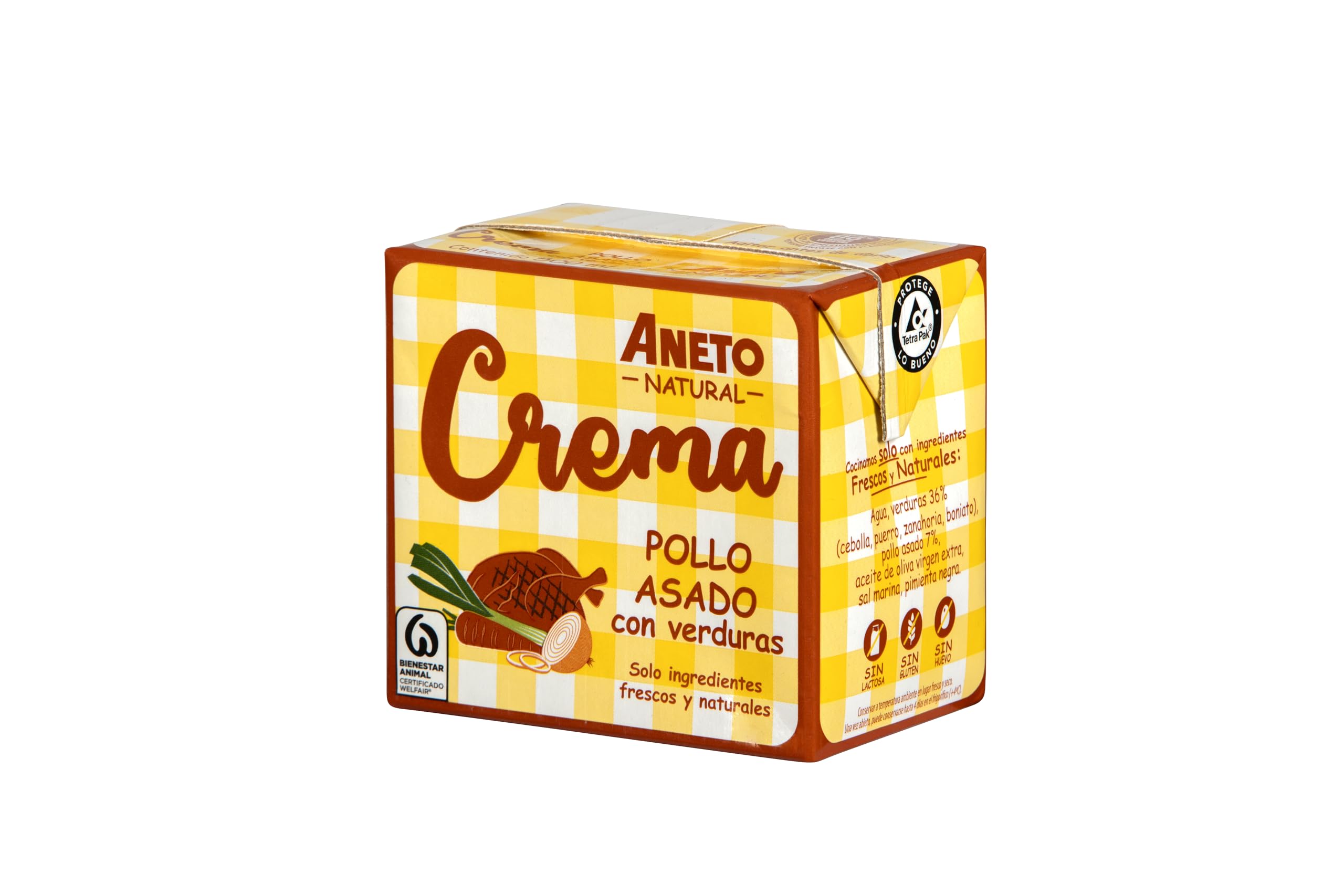 Aneto Crema de Pollo Asado 0,5L Pack de 6