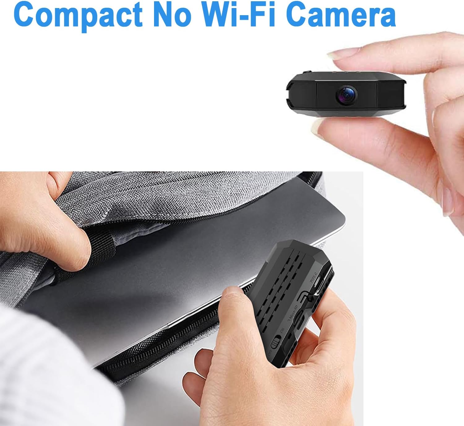 4K Mini Portable 4G LTE Cellular Security Camera with SIM Card, Magnetic Mount, 60-Day Standby Time, Color Night Vision, AI Motion Detection, No WiFi Required (W-08)