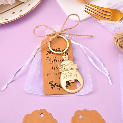 Miniatura 6 de 50 abridores de biberones, regalos para baby shower, para invitados que regresan, recuerdos de fiesta de boda, regalos de fiesta de cumpleaños para