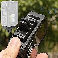 Vista 5 de PCTC 2 adaptadores magnéticos compatibles con DJI Osmo 360/Osmo Action 5 Pro 4/3 Adaptador de liberación rápida – Accesorios DJI, trípode acoplable