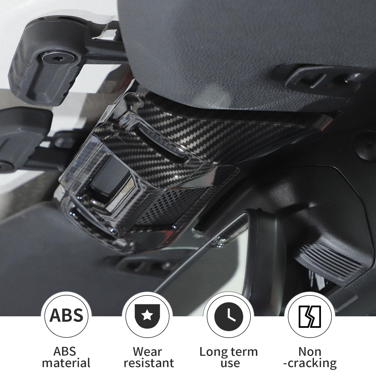 Linskip One-Touch Roof Panel Trim Compatible with 2024 2025 Jeep Wrangler JL 4XE & Gladiator JT, Overhead Feature Decor Cover for Jeep Wrangler Interior Accessories(Carbon Fiber Black)