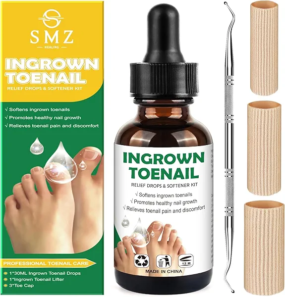 Ingrown Toenail Treatment: Ingrown Toenail Removal Kit - Ingrown Toenail Tool for Men Women - Ingrown Toenail Corrector Drops - Ingrown Toenail Remover - Effective Solution for Ingrown Toenails - 30ml