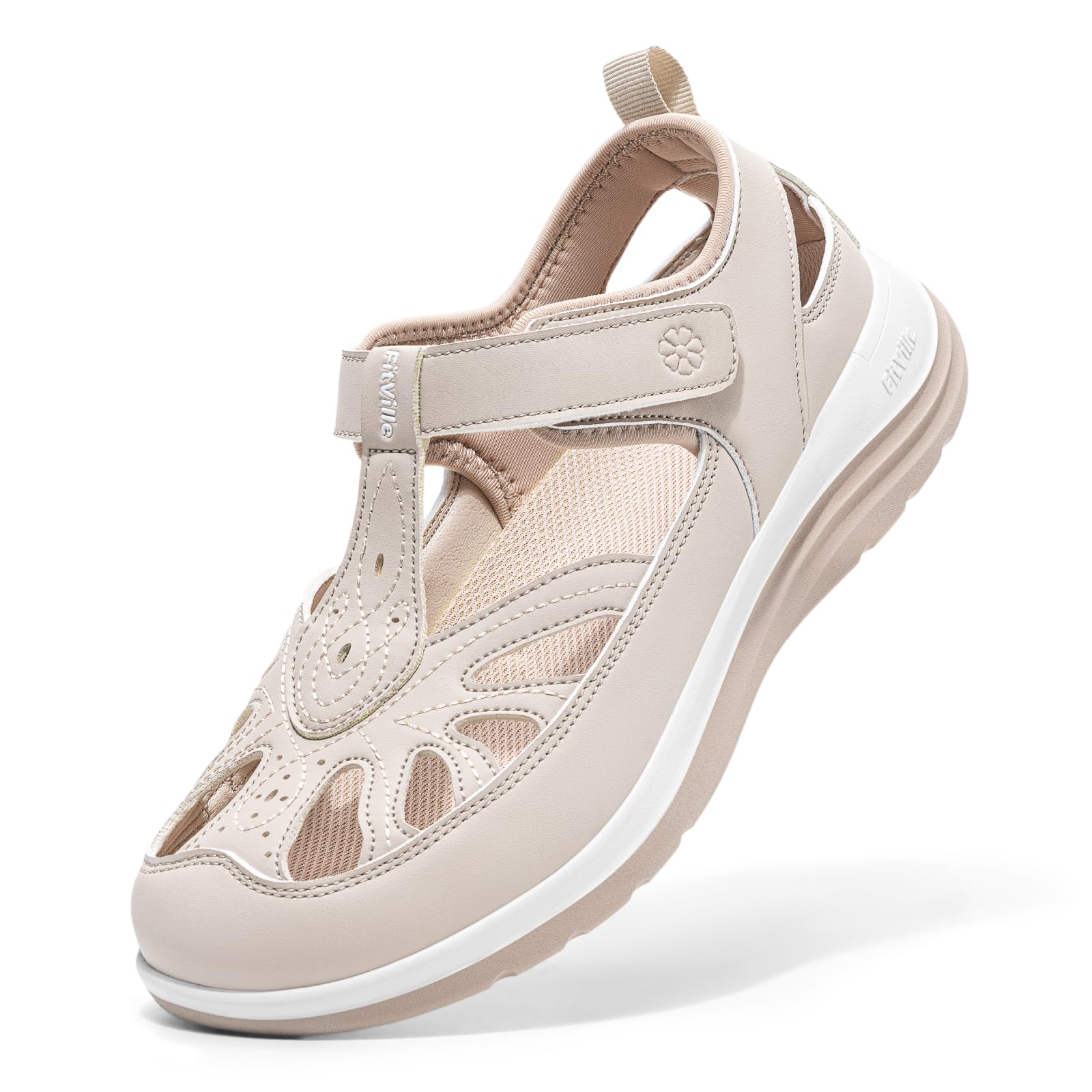 FitVille Extra Wide Womens Orthopedic Walking Sandals