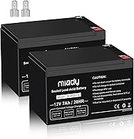 Vista 9 de Miady Batería de ácido plomo sellada recargable de 12V 7Ah (Paquete de 2)