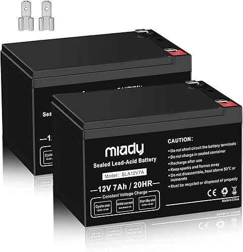 Miniatura 38 de Miady Batería de plomo ácido sellada recargable de 12V 7Ah (1 paquete)