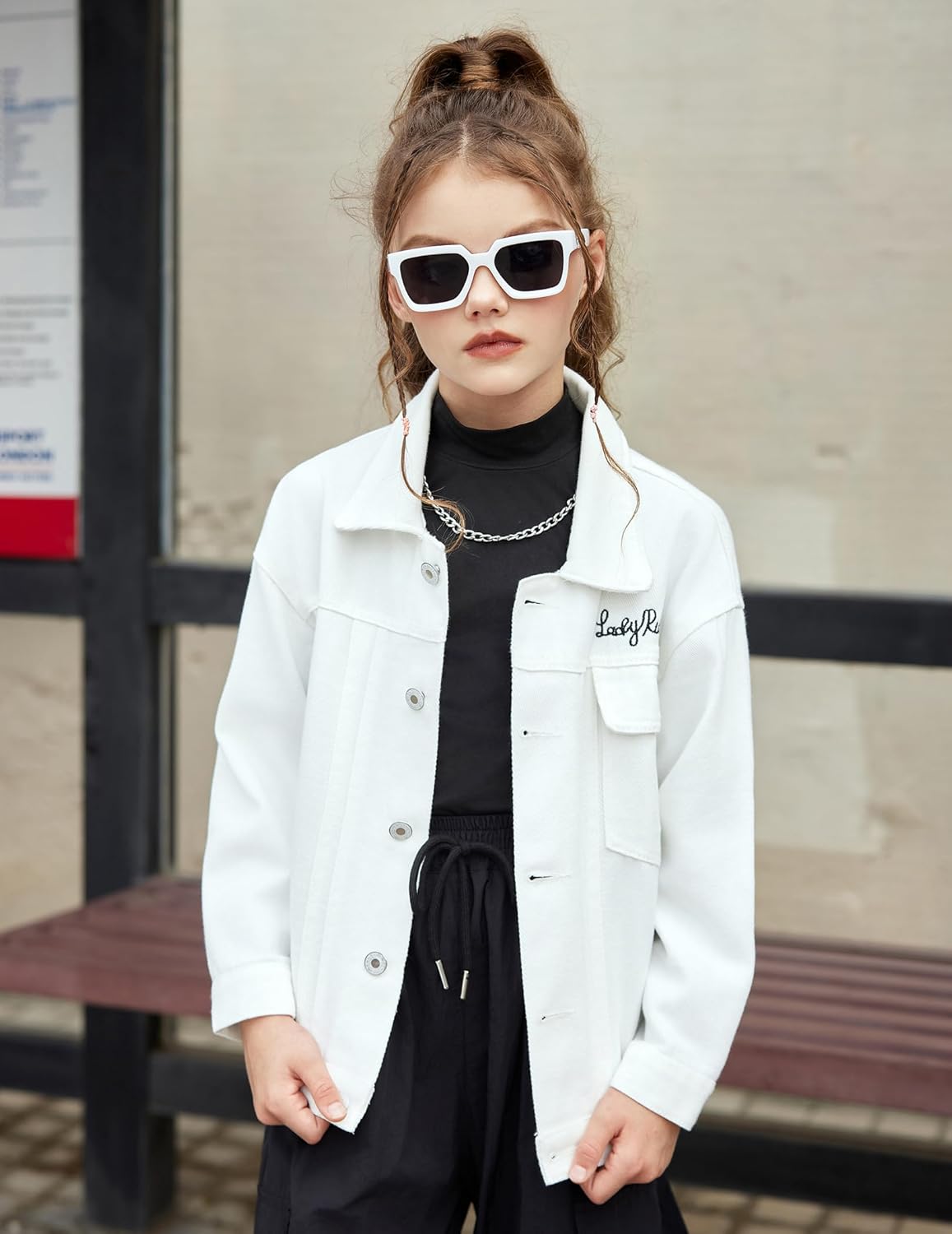 Arshiner Girls 2 Pack Mock Turtleneck Long Sleeve Shirts Slim Fit Casual Trendy Soft Base Layer Top Tee - Image 5