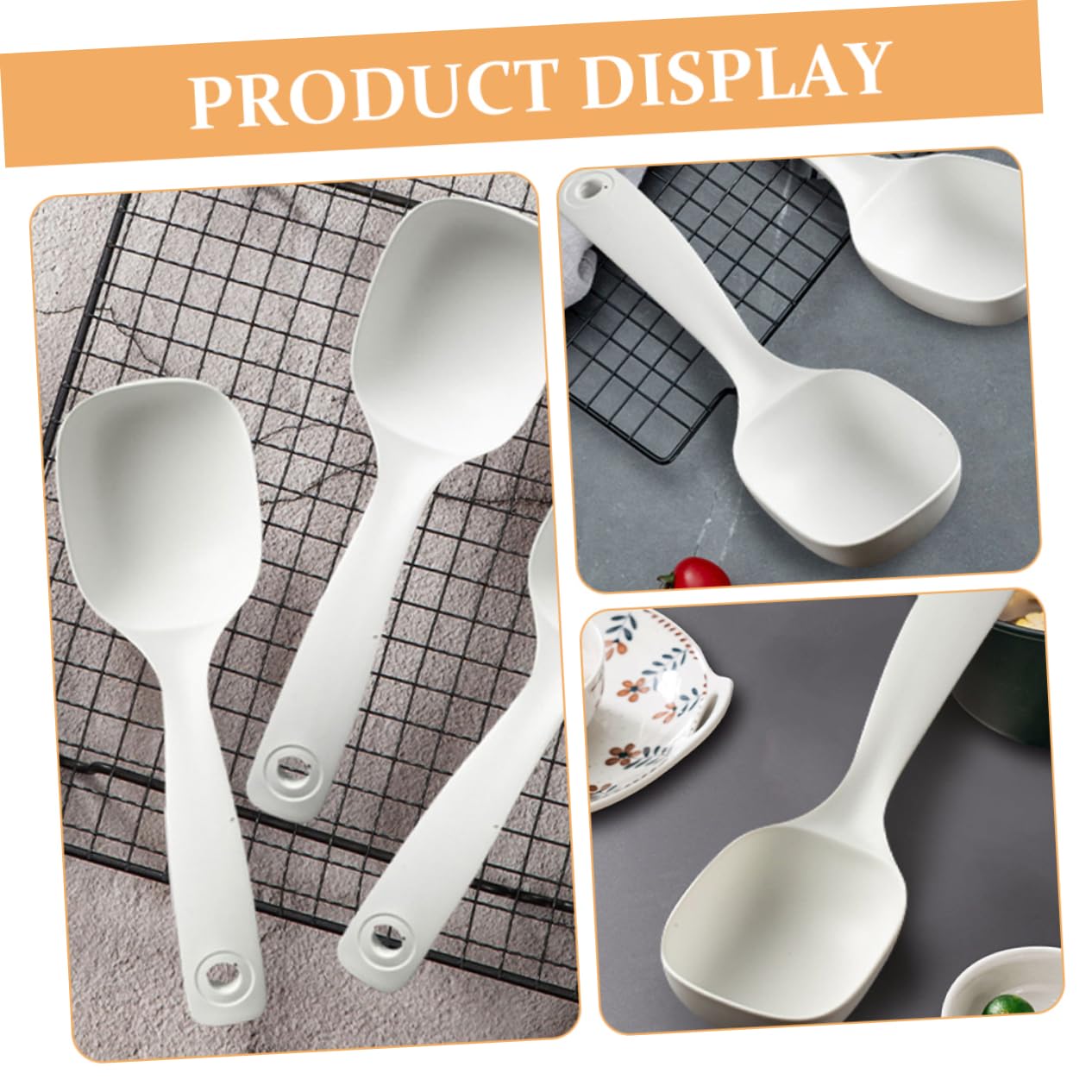 Amosfun 15 Piezas Cuchara Cucharón Largo Para Cocinar Cucharón De Gachas De Cantina Cucharón De Sopa De Cantina Cucharón De Sopa De Cocina Cucharón Para Servir Gachas Páginas